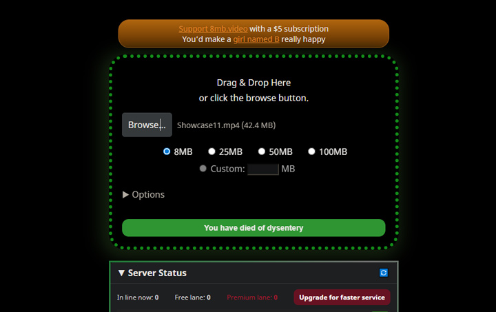 8MB Video Compressor