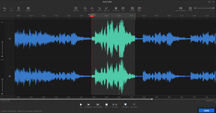 videoproc audio balance