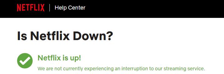 Is Netflix down