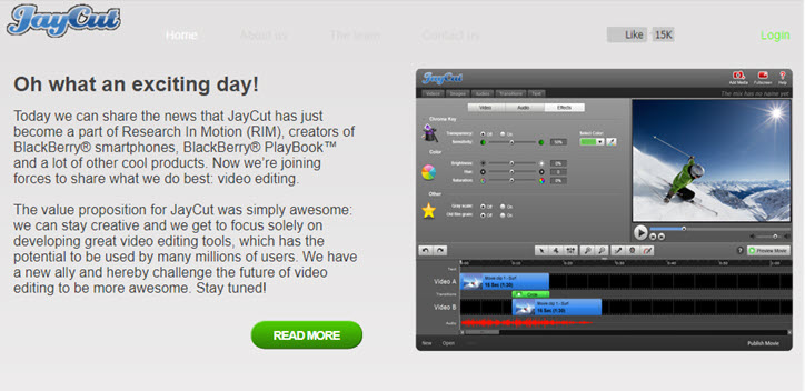 JayCut sold to RIM BlackBerry