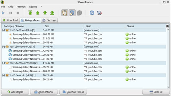 4k video downloader vs jdownloader