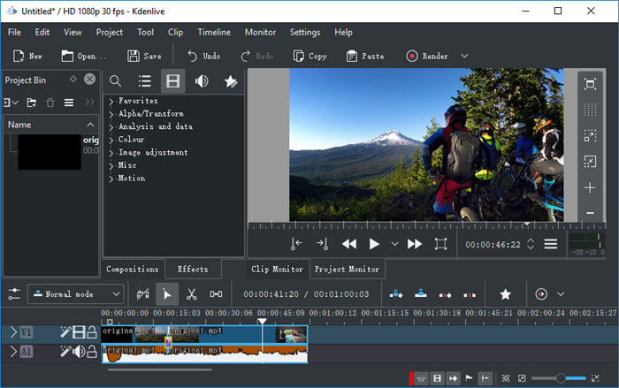 open source video editing software