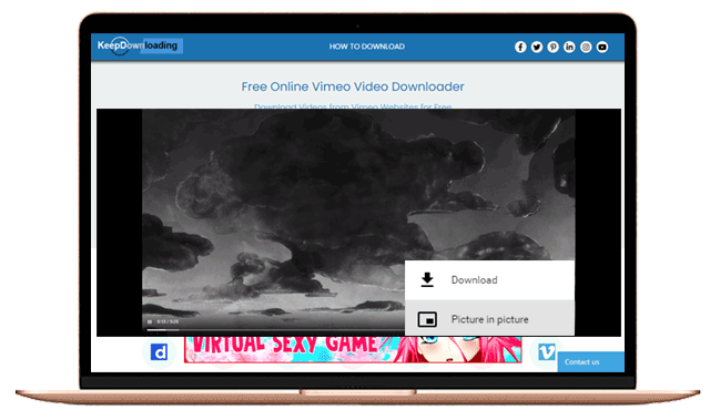 download embedded vimeo video with videoproc