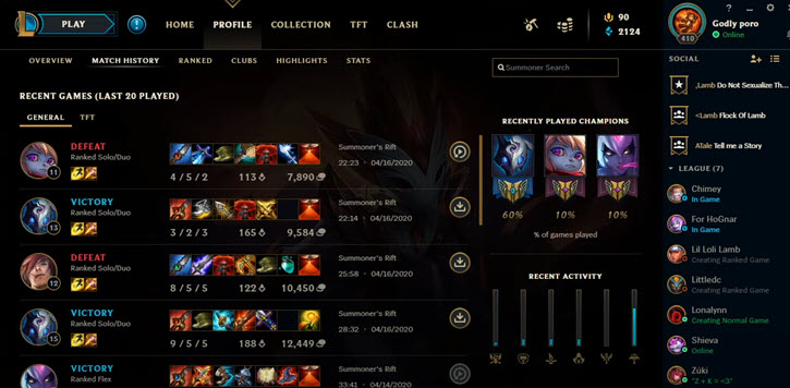 League of Legends Replay Rofle