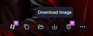 Use Leonardo AI - Save or Download the Image