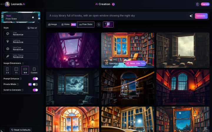 Leonardo AI Flow State