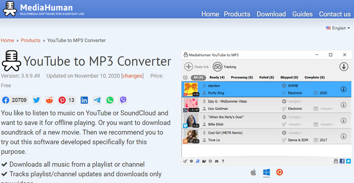 download the last version for ipod MediaHuman YouTube to MP3 Converter 3.9.9.84.2007