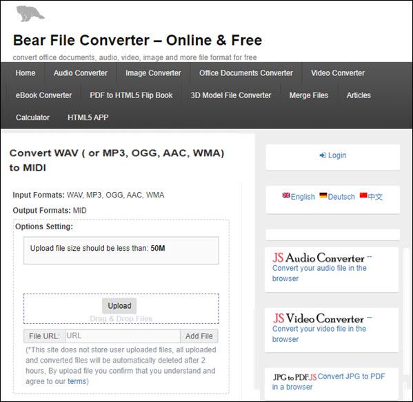 midi to wav converter free online