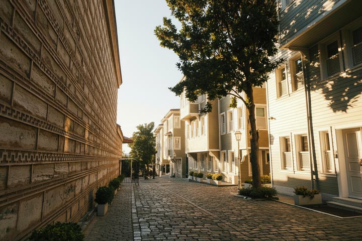 Crowd Removed Sunny Scene