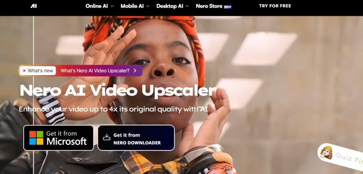 Nero AI Video Upscaler