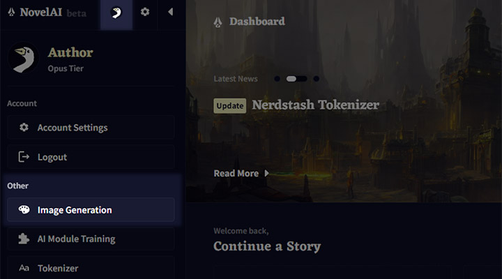 NovelAI Image Generator UI