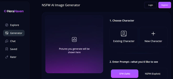 NSFW AI Image Generator Herahaven