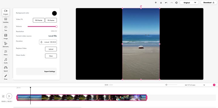 how to crop a video on snap