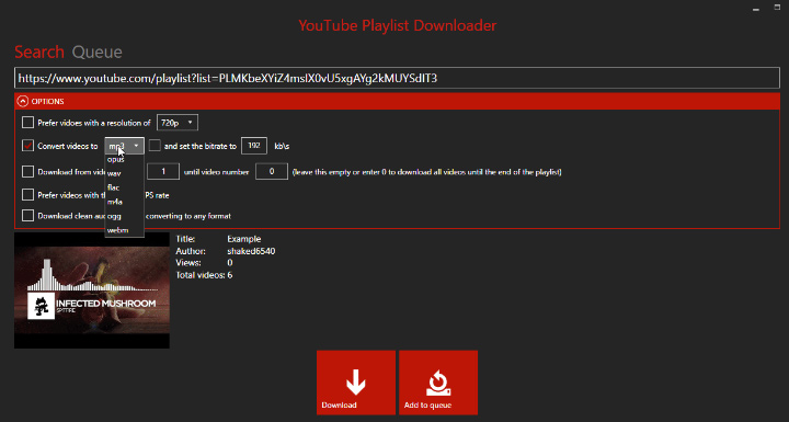 open source YouTube playlist downloader
