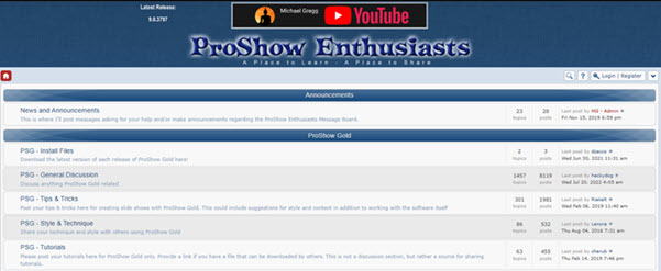 Photodex ProShow forum – Non Official