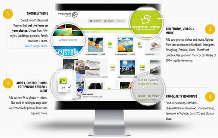 Photodex ProShow Web Features