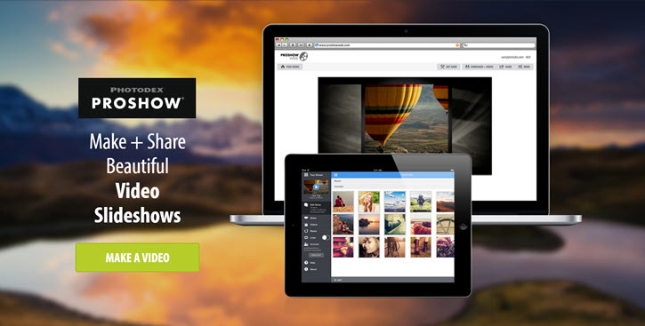 Photodex ProShow Web - Screenshot in 2020