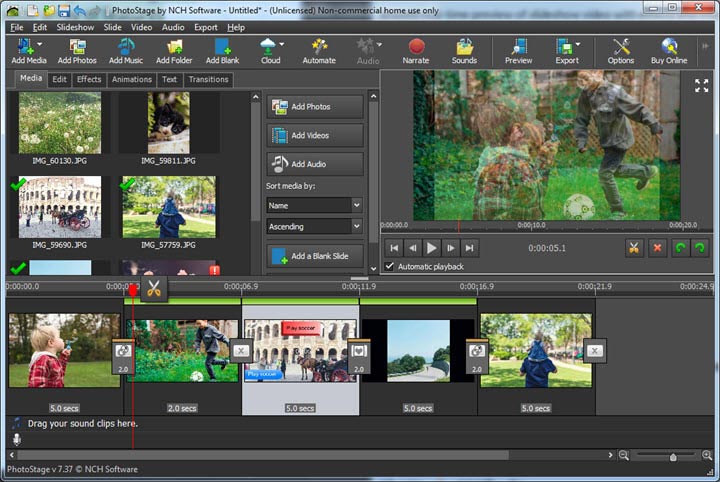 nch photostage slideshow software review