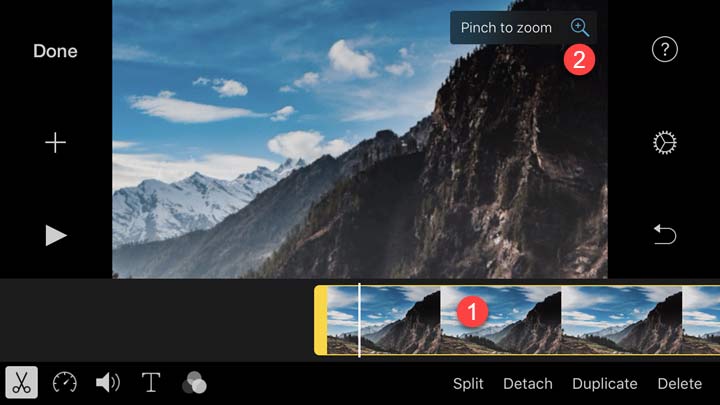 how to crop video in imovie iphone
