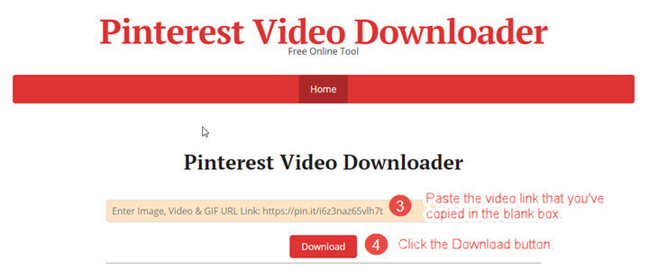 download video link pinterest