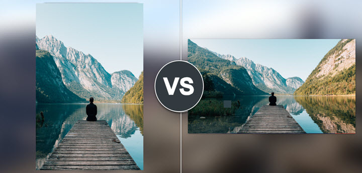 videos landscape vs portrait