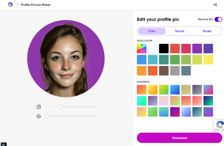 QuickTools Profile Picture Generator Test Result