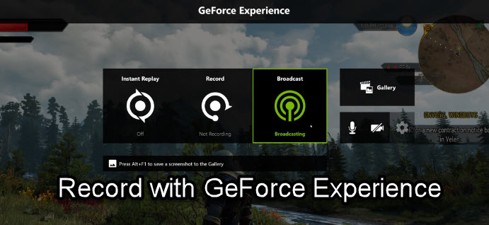 Record with GeForce Experience