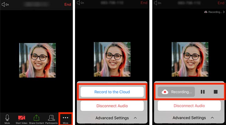 how to record a zoom meeting on your iphone