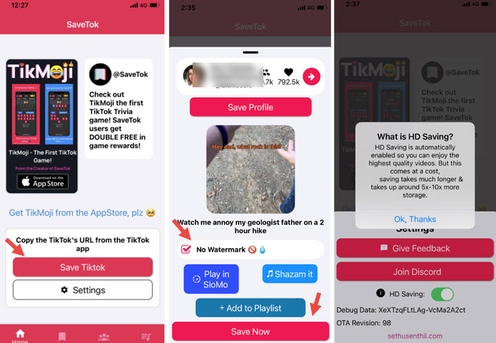 tiktok remove watermark ios