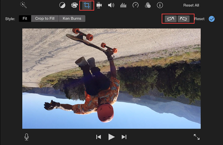 how to crop video on imovie mac