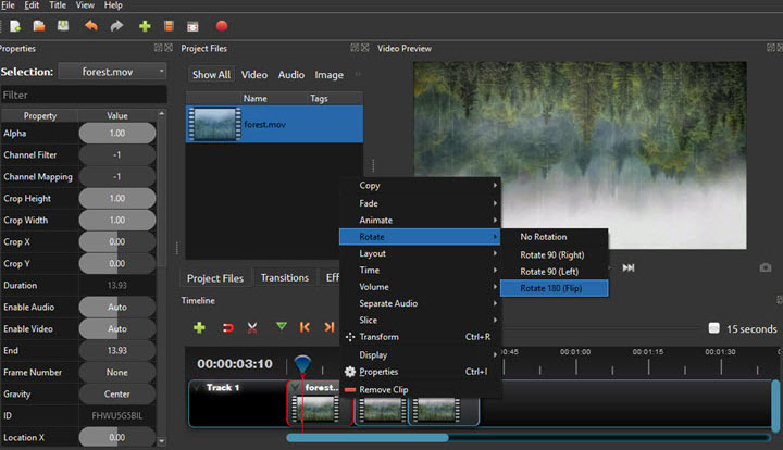 openshot video editor censor audio