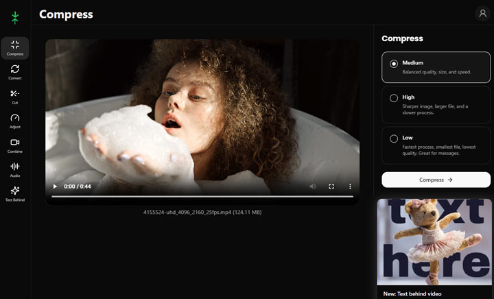 Rotato.App Video Compression Test