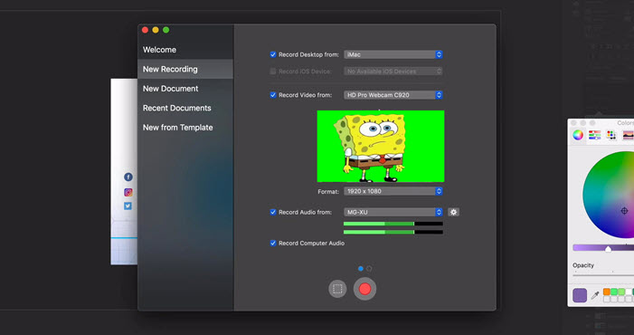 screenflow record audio from external microphone