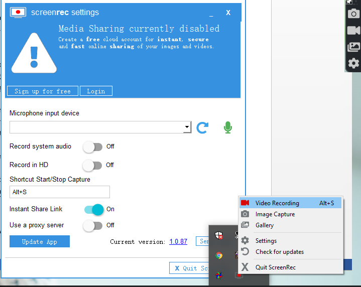 stop screenflow recording