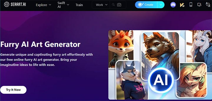 Furry AI Art Generator - SeaArt Furry AI Art Generator