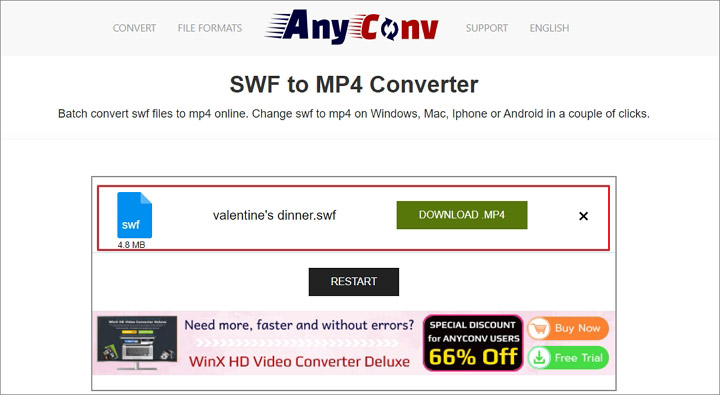 how to convert swf to mp4 without background