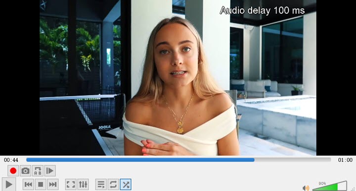 vlc media player sync audio and video