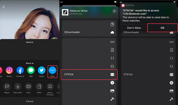 tiktok download without watermark shortcut