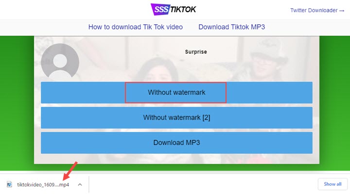 save tiktok without watermark