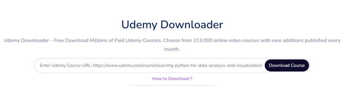 Download Udemy courses on PC with Udemy-Downloader