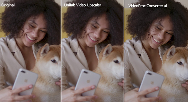 UniFab vs VideoProc Upscale Comparison