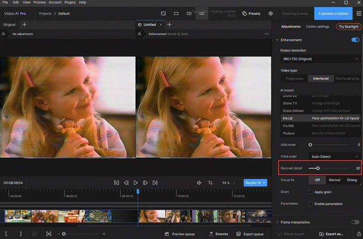 Upscale and Denoise VHS Video with Topaz Video AI
