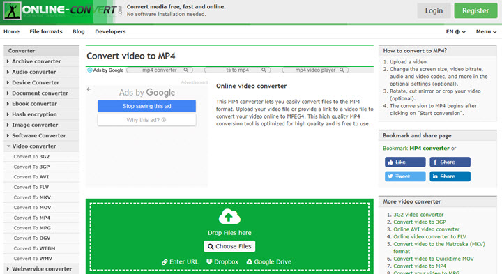 convert bin files to mp4