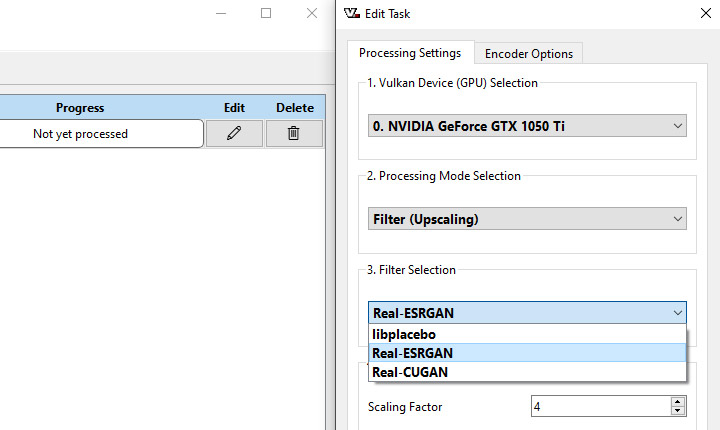 Video2X Upscaling Engines
