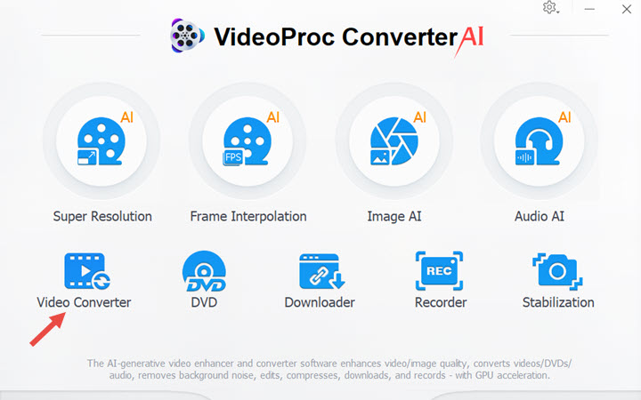 VideoProc Converter 5.7 for windows download free