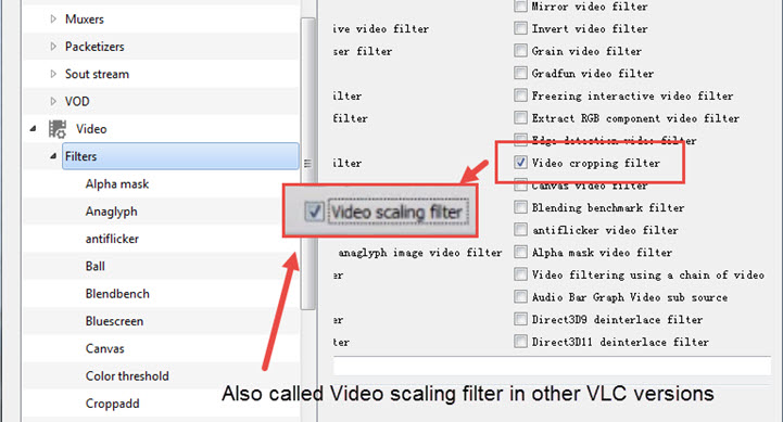 vlc cropping video