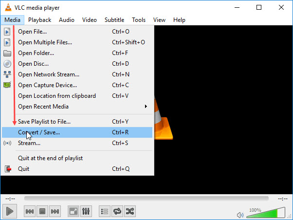 how to convert video files with vlc
