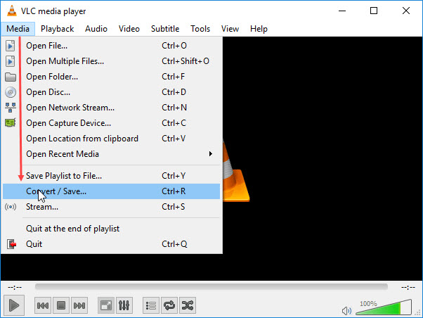 vlc command line convert webm to mp4