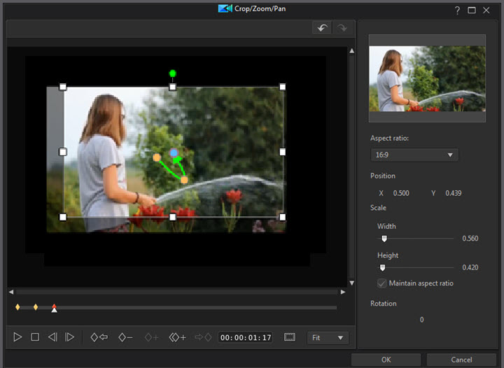 vsdc how to crop video