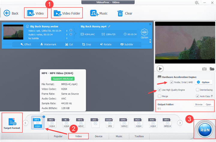 convert webm to mp4 lossless